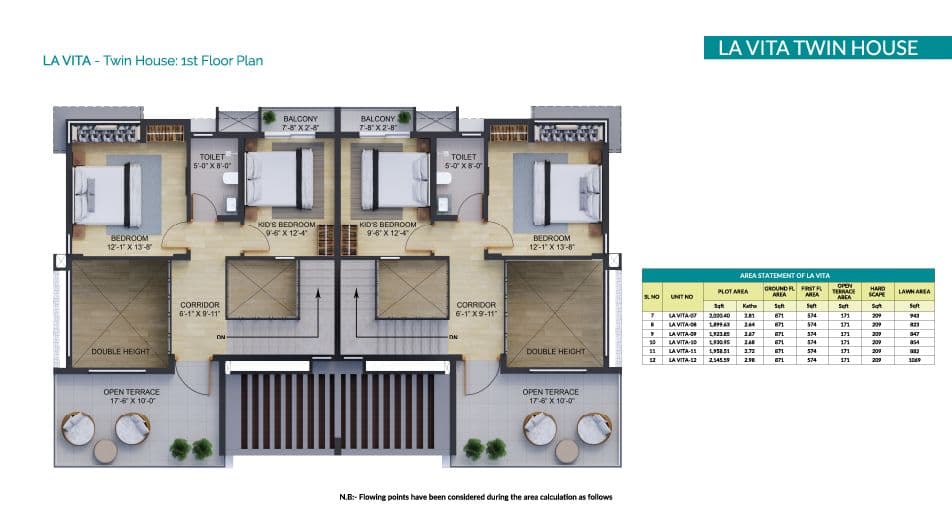 Aquaville - twin villa floor plan 2