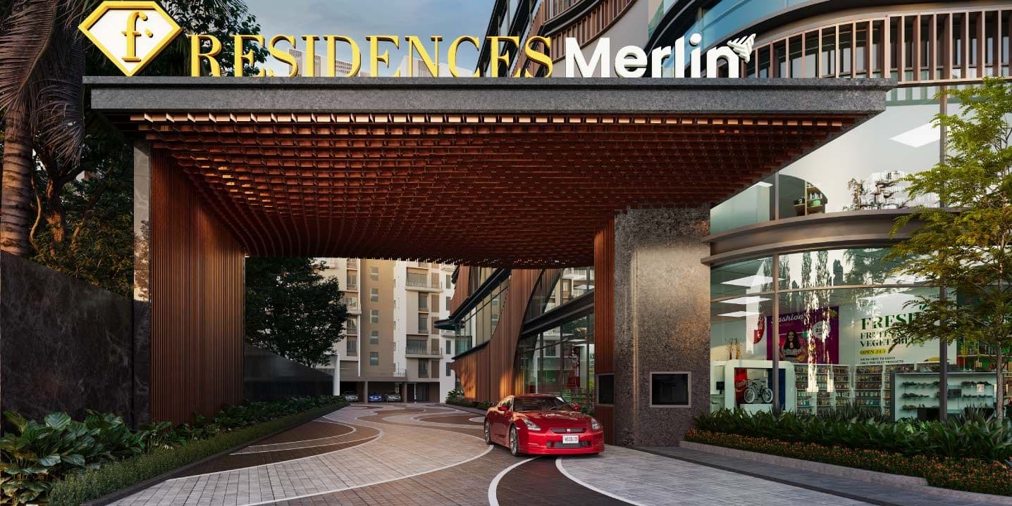 Merlin F residences -  Gate view